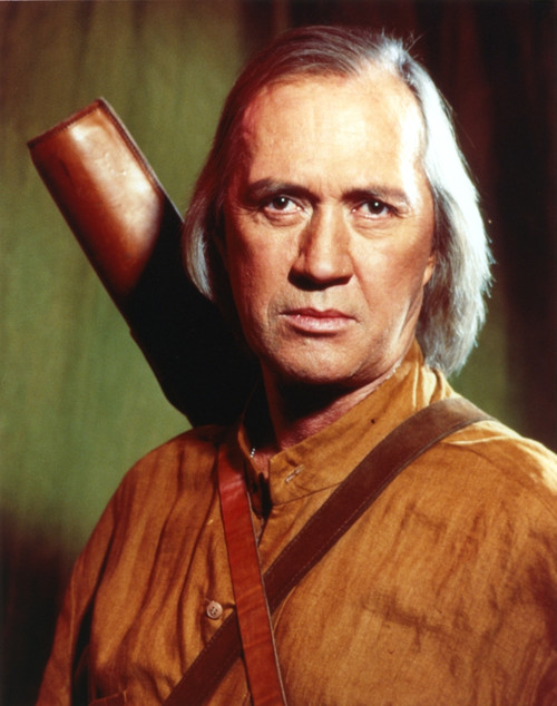 David Carradine Posed in Brown Coat Photo Print - Item # VARCEL687913