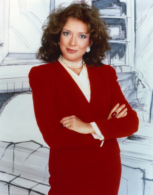 Dixie Carter Posed in Red Dress Portrait Photo Print - Item # VARCEL687950