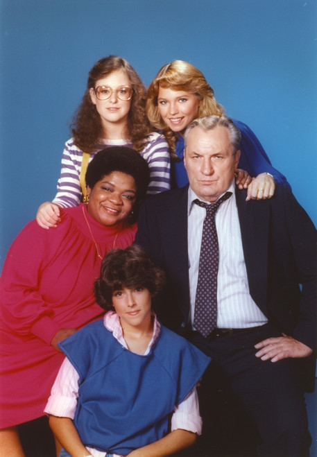 Nell Carter Family Portrait in Blue Background Photo Print - Item # VARCEL687957