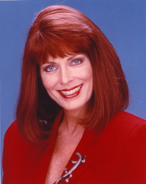 Joanna Cassidy Portrait in Red Coat Photo Print - Item # VARCEL687992