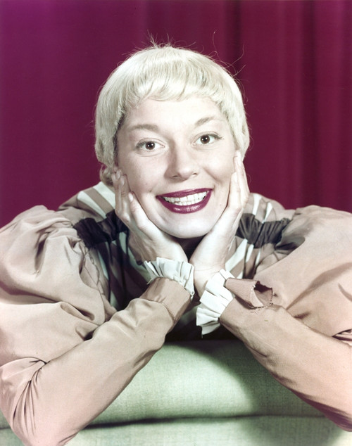 Carol Channing Posed in Red Background Photo Print - Item # VARCEL688016
