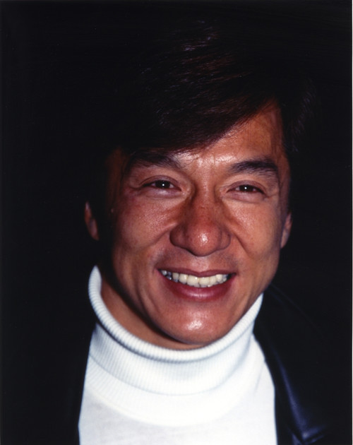 Jackie Chan Portrait in Black Coat Photo Print - Item # VARCEL688012