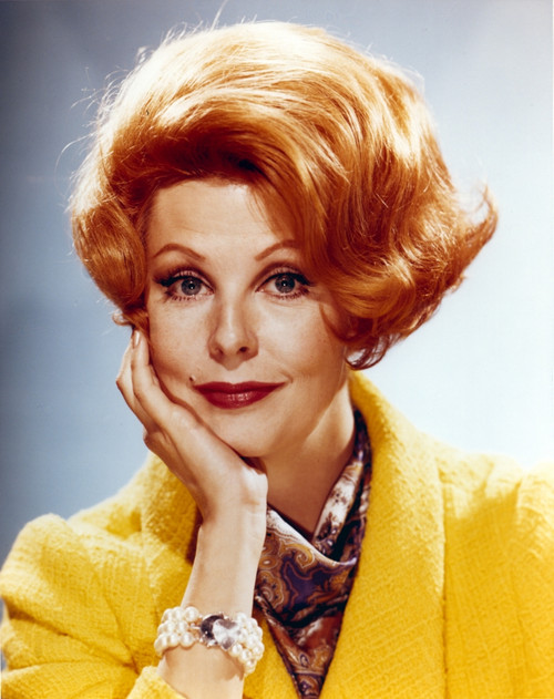 Arlene Dahl in Yellow Coat with Scarf Close Up Portrait Photo Print - Item # VARCEL688048
