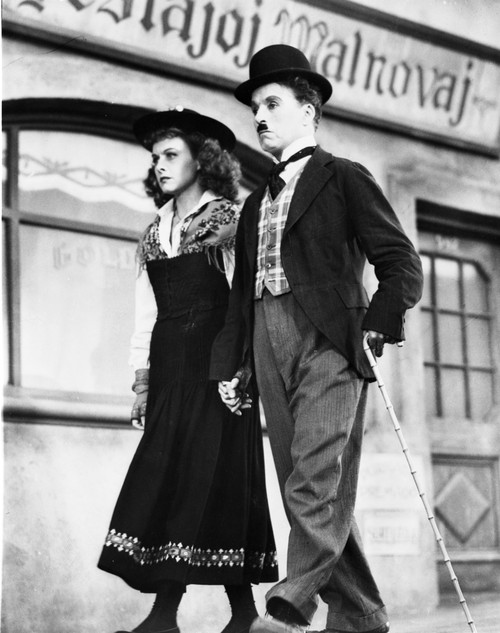 A film still of Charlie Chaplin and co star Photo Print - Item # VARCEL688051