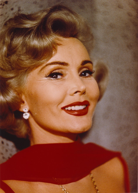 Zsa Zsa Gabor in a Red Shawl Close Up Portrait Photo Print - Item # VARCEL688136