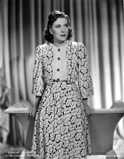 Gracie Allen in a patterned dress Photo Print - Item # VARCEL688185