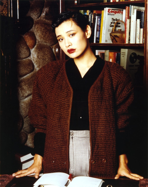 Joan Chen Posed in Brown Sweater Photo Print - Item # VARCEL688223