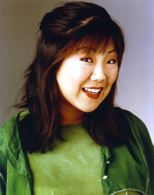 Margaret Cho Portrait in Blue Background Photo Print - Item # VARCEL688263