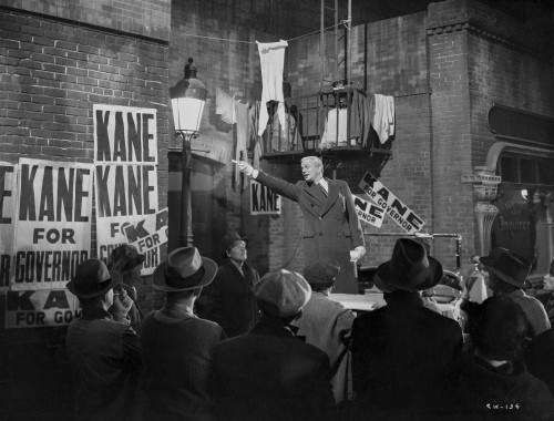 Citizen Kane Man in Black Suit with Cast Photo Print - Item # VARCEL688407