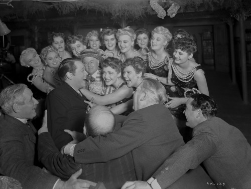 Citizen Kane Man Surrounded by Ladies in Classic Portrait Photo Print - Item # VARCEL688408