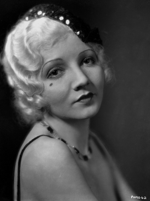 Claudette Colbert Looking Away in Close Up Portrait with Necklace Photo Print - Item # VARCEL688533
