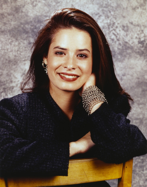 Holly Combs sitting in Black Blouse Photo Print - Item # VARCEL688560
