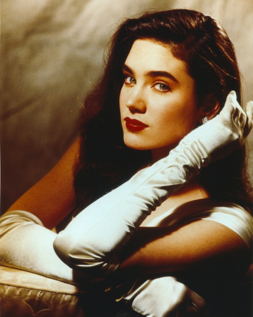 Jennifer Connelly Portrait in White Gown with Gloves Photo Print - Item # VARCEL688579