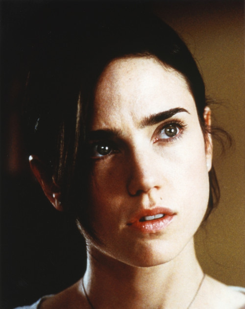 Jennifer Connelly Close Up Portrait in White Round Neck Shirt Photo Print - Item # VARCEL688576