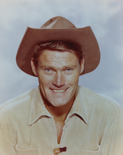 Chuck Connors smiling in Cowboy Outfit Portrait Photo Print - Item # VARCEL688627