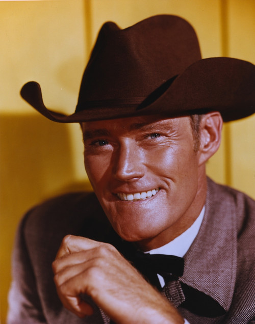 Chuck Connors smiling in Suit with Hat Photo Print - Item # VARCEL688630