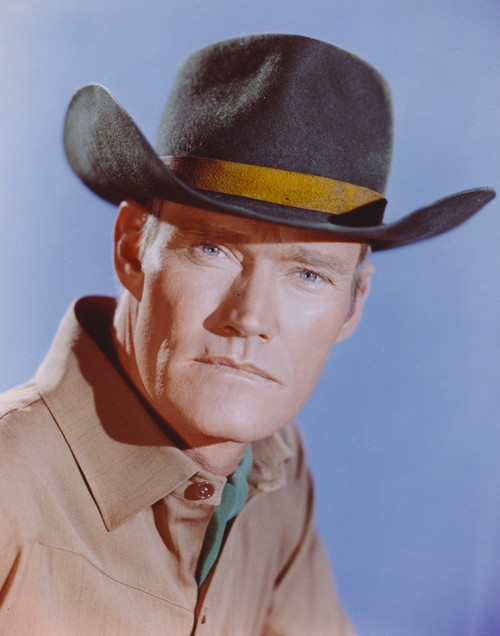 Chuck Connors in Brown Polo with Hat Close Up Portrait Photo Print - Item # VARCEL688629