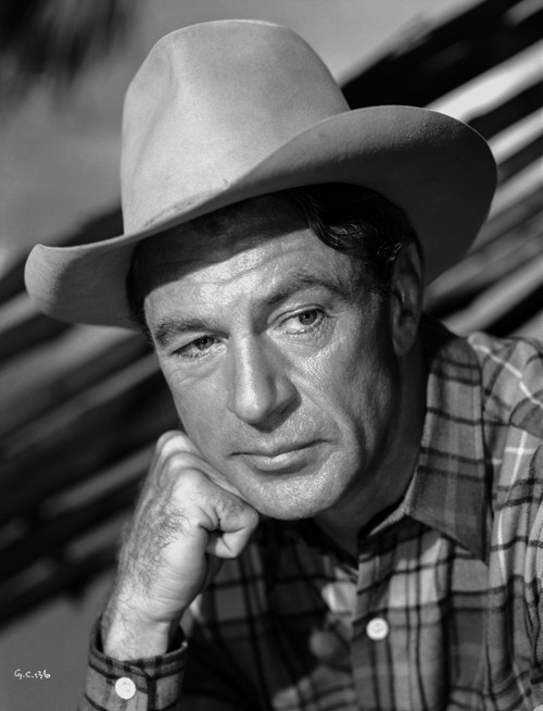 Gary Cooper Leaning on Hand Photo Print - Item # VARCEL688661