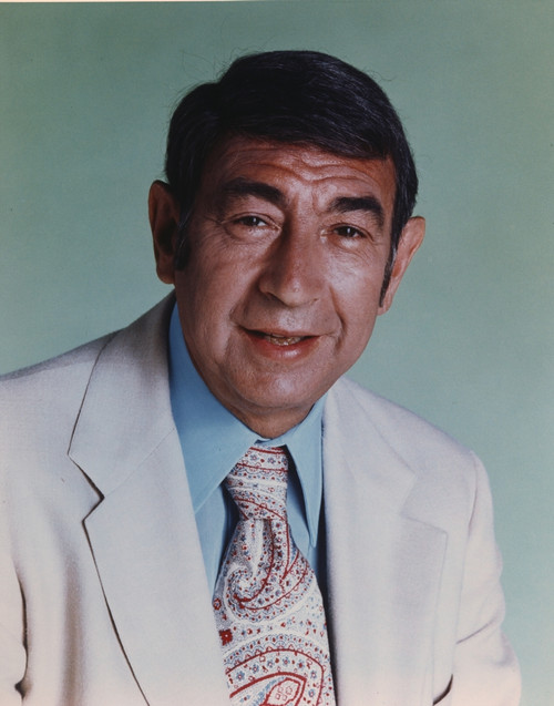 Howard Cosell in White Suit and Printed Necktie Photo Print - Item # VARCEL688704