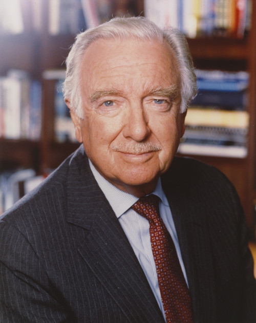 Walter Cronkite Posed in Black Suit Photo Print - Item # VARCEL688820