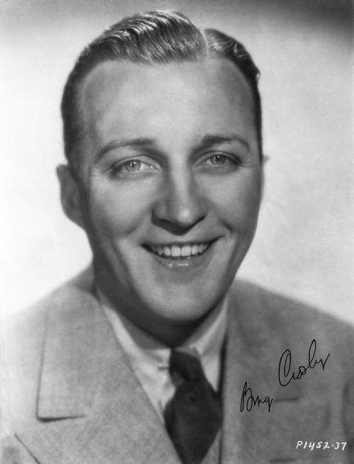 Bing Crosby smiling in Formal Suit Close Up Portrait with White Background Photo Print - Item # VARCEL688825