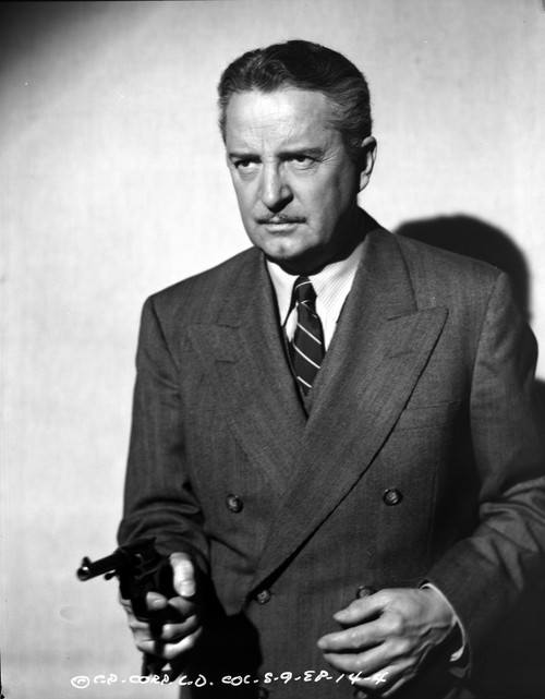 A Portrait Of Bryant Washburn Pointing A Gun Photo Print - Item # VARCEL696142