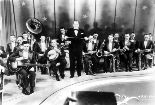 Paul Whiteman on stage with orchestra Photo Print - Item # VARCEL696189