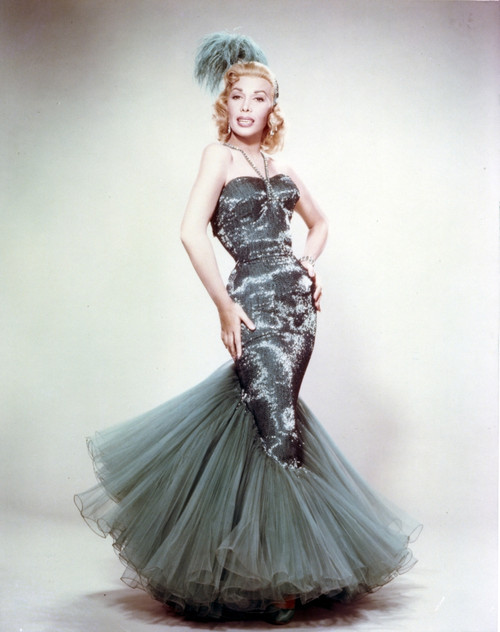 Dolores Gray Posed in Green Dress Photo Print - Item # VARCEL696252