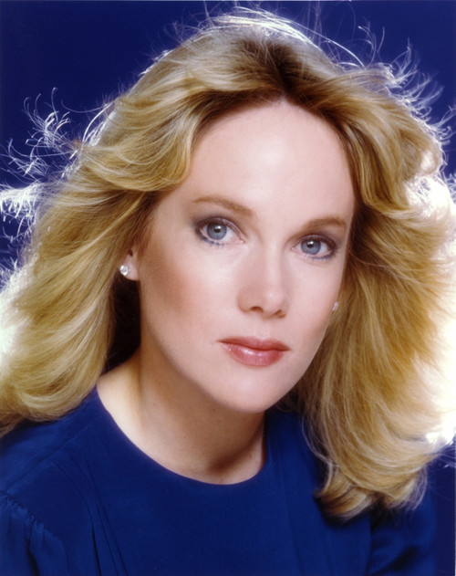 Julia Duffy wearing a Blue Tunic in a Close Up Portrait Photo Print - Item # VARCEL696242