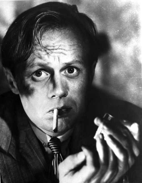 A Portrait Of Richard Widmark Smoking Photo Print - Item # VARCEL696261