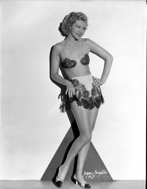 Joyce Compton wearing a Floral Two Piece in a Classic Portrait Photo Print - Item # VARCEL696287