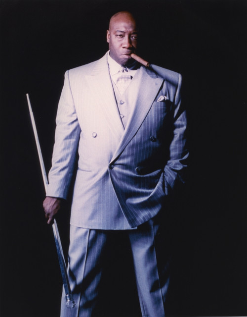 Michael Clarke Duncan Posed in Formal Suit Black Background Portrait Photo Print - Item # VARCEL696318