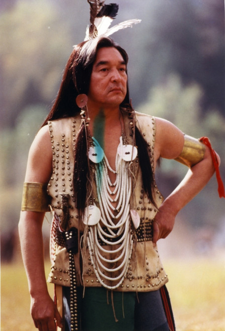 Graham Greene Portrait in Native American Outfit Photo Print - Item # VARCEL696304