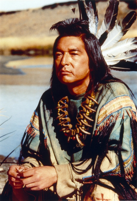 Graham Greene wearing Indian Outfit Photo Print - Item # VARCEL696308