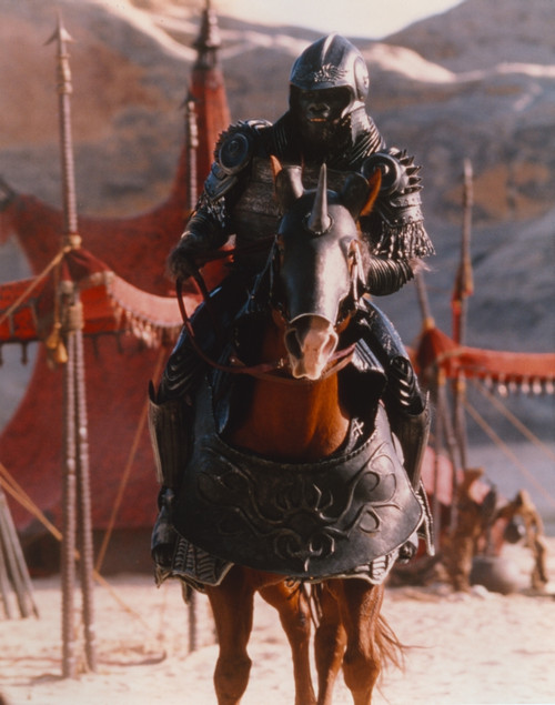 Michael Clarke Duncan Riding Horse in Armored Gorilla Photo Print - Item # VARCEL696329