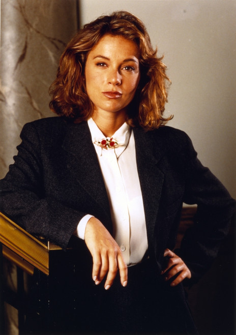 Jennifer Grey Portrait n Black Coat Photo Print - Item # VARCEL696328