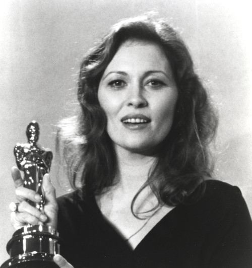 Faye Dunaway Holding Trophy in Classic Photo Print - Item # VARCEL696360