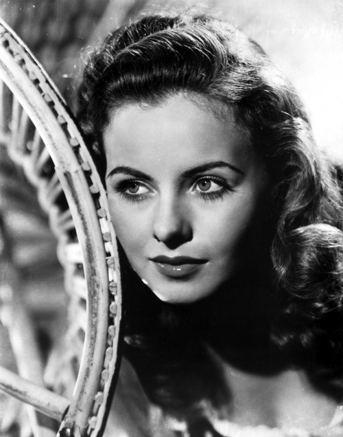 Jeanne Crain Portrait in Scoop-Neck Blouse Photo Print - Item # VARCEL696459