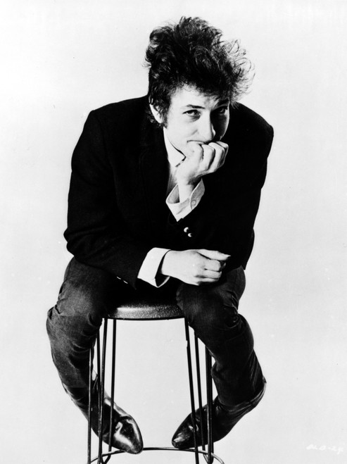 Bob Dylan Seated in Classic Photo Print - Item # VARCEL696488