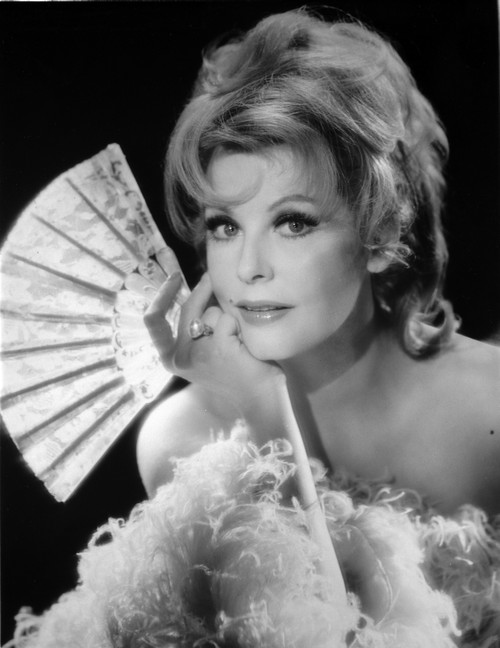 Portrait of Arlene Dahl in White Gown Photo Print - Item # VARCEL696574