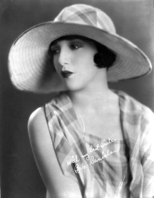 Bebe Daniels Portrait in White Brim Hat and Checkered Sleeveless Blouse Photo Print - Item # VARCEL696614