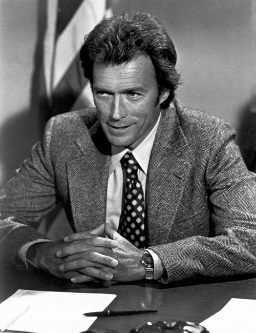 Clint Eastwood sitting in Tuxedo with a Little Smile Photo Print - Item # VARCEL696662