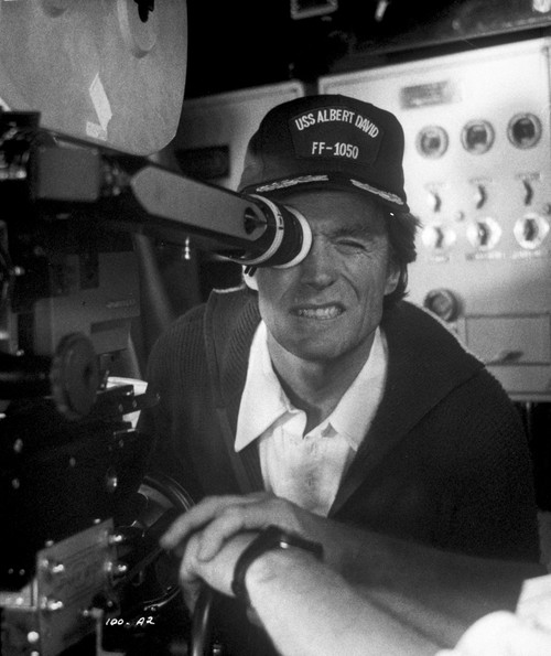 Clint Eastwood Filming in Classic Photo Print - Item # VARCEL696693