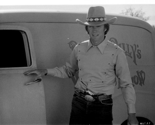 Clint Eastwood Posed in White Long Sleeve with Cowboy's Hat Photo Print - Item # VARCEL696697