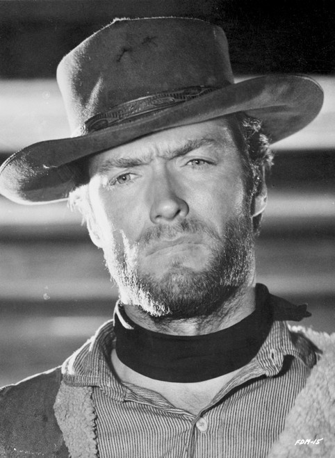 Clint Eastwood Looking Serious in Close Up Portrait Photo Print - Item # VARCEL696681