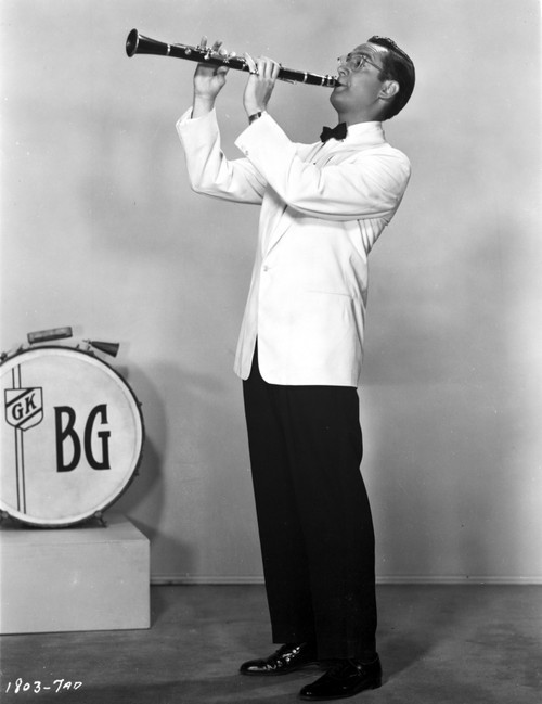 Steve Allen in White With Trumpet Photo Print - Item # VARCEL696726