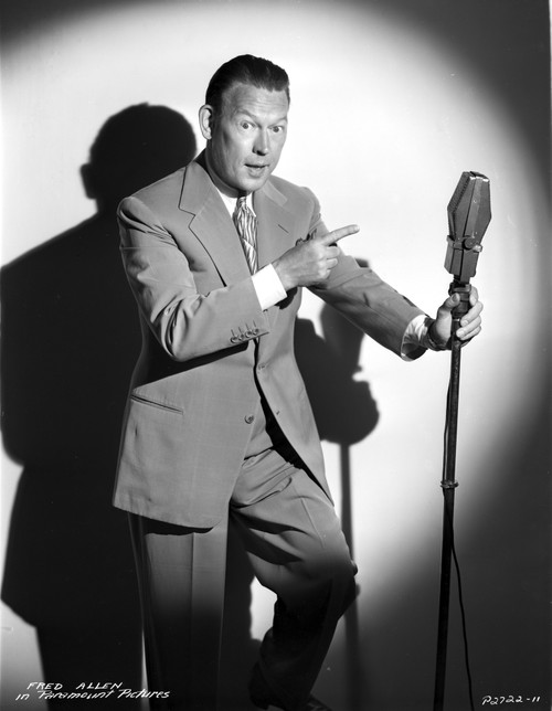 A Portrait Of Fed Allen with A Microphone Photo Print - Item # VARCEL696714