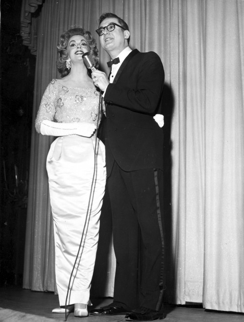 Allen Steve and Jayne Meadows on stage Photo Print - Item # VARCEL696734
