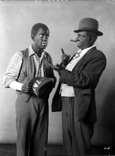 Amos & Andy Talking in Suit With Hat - Television Still Photo Print - Item # VARCEL696777