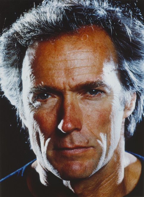 Clint Eastwood Close Up Portrait with White Hair Photo Print - Item # VARCEL696779